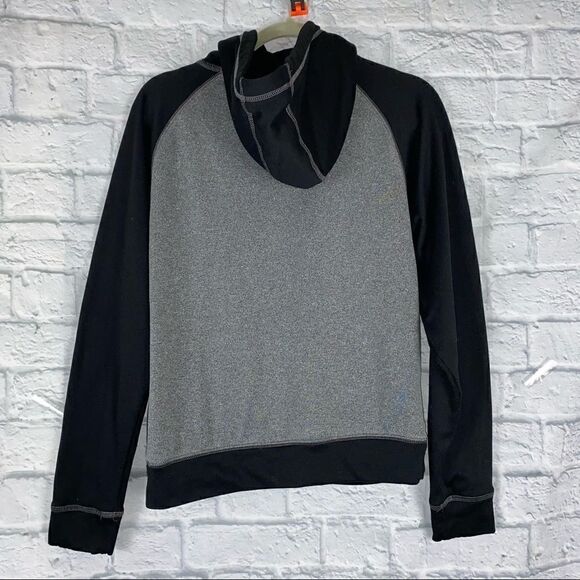 Xersion drawstring hoodie with front pocket grey and black size Small men - Picture 6 of 6